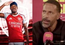 Rio Ferdinand Oo Taageerayaasha Arsenal Ku Amray Inay Cafis Weydiistaan Noni Madueke!