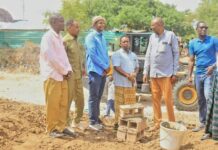 Degmada Buur-Hakaba oo laga dhagax dhigey Dhismaha Buundo Cusub.