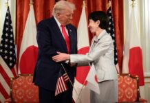 Trump iyo Takaichi oo wadahadallo yeeshay.